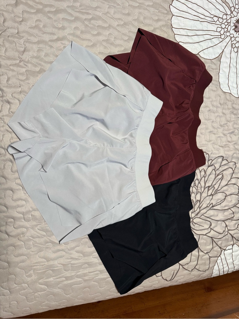 CRZ YOGA Women Shorts - White, Burgundy, Black. All 3 pairs $20 total